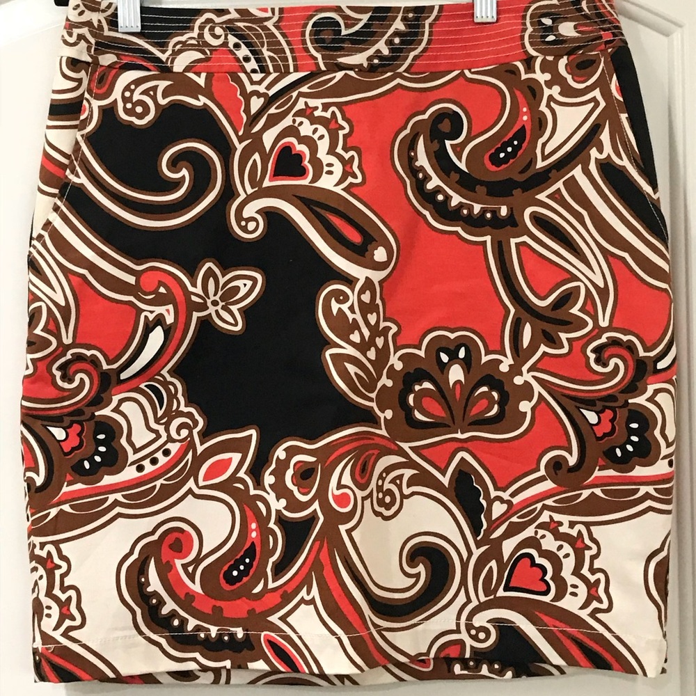 Merona Fun Print Skirt Size 10